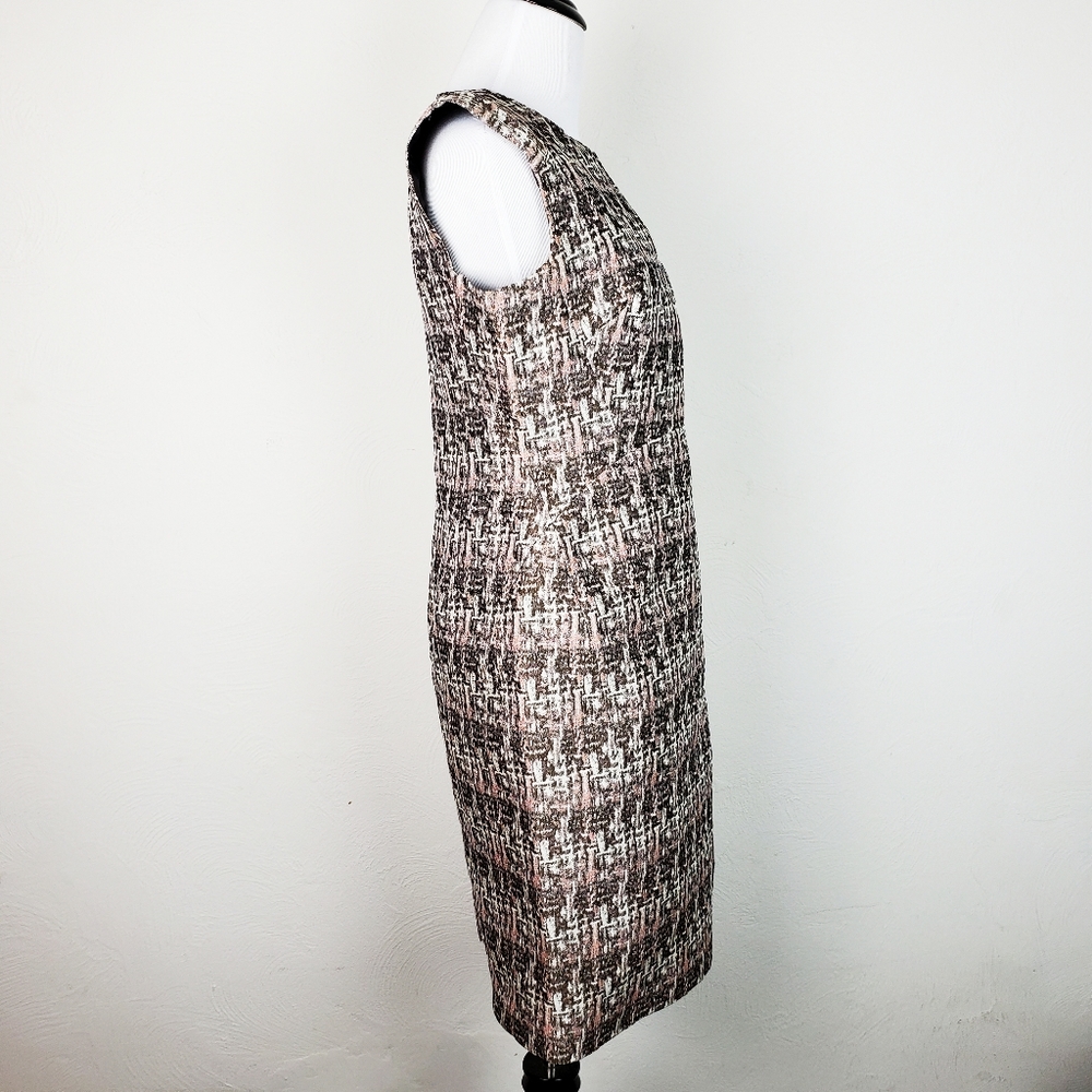 Lafayette 148 Dress Sheath Jacquard Designer Luxury Career Office Sophisticated - Picture 7 of 9